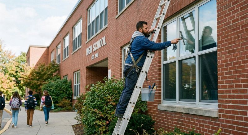 School Window Cleaning in Denver County, CO