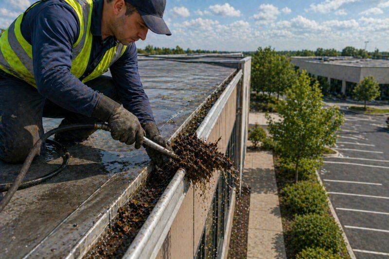 Commercial Downspout Cleaning in Denver County, CO