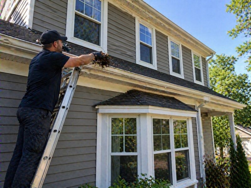 Gutter Downspout Unclogging in Fredericksburg, VA