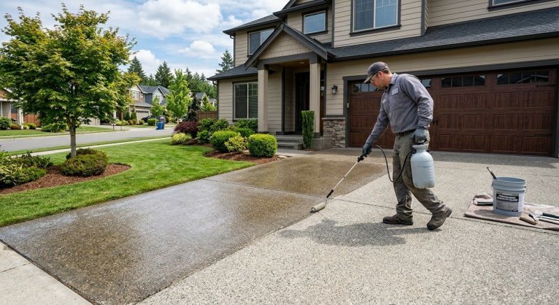 Stamped Concrete Sealing in Tacoma, WA