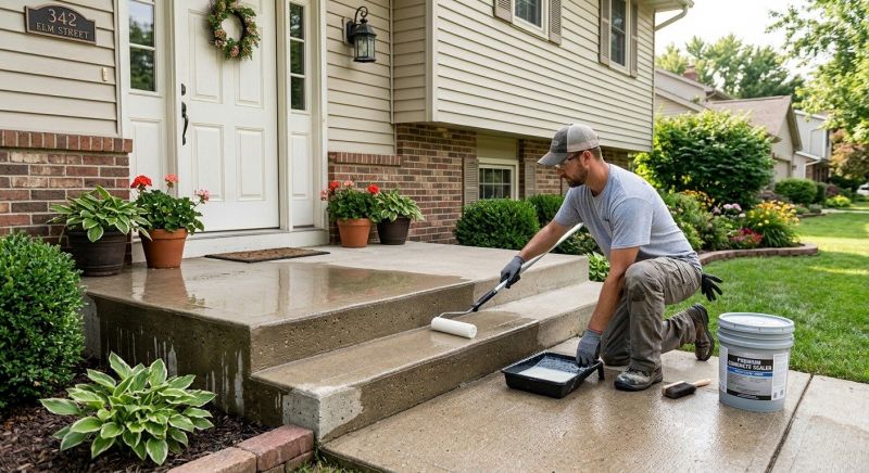 Stamped Concrete Sealing in Puyallup, WA