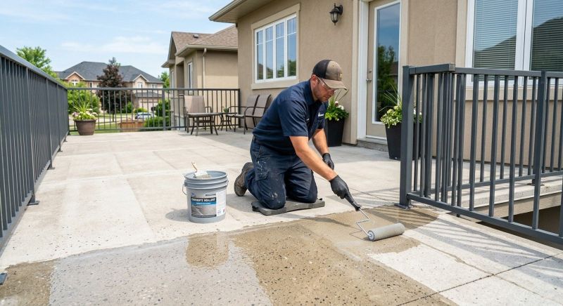 Stamped Concrete Sealing in Renton, WA